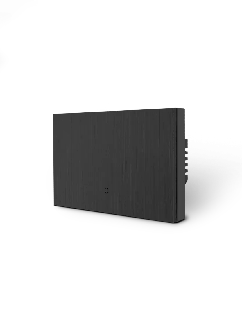 Konec Smart Switch Floating Button 1G Brushed Metal Black