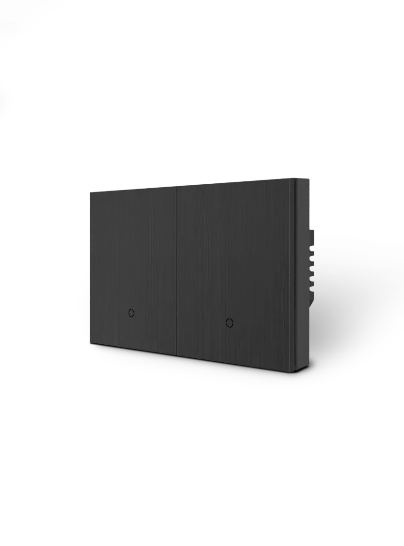 Konec Smart Switch Floating Button 2G Brushed Metal Black